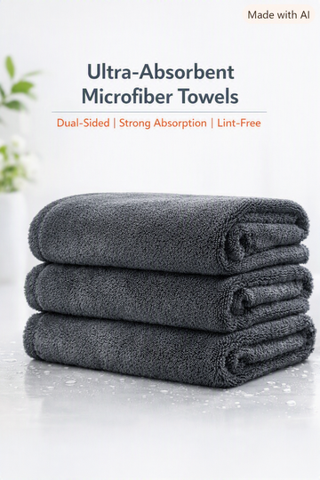 Double‑Sided Microfiber Car Drying Towel — Ultra‑Absorbent, Streak‑Free, Premium Auto Care Cloth