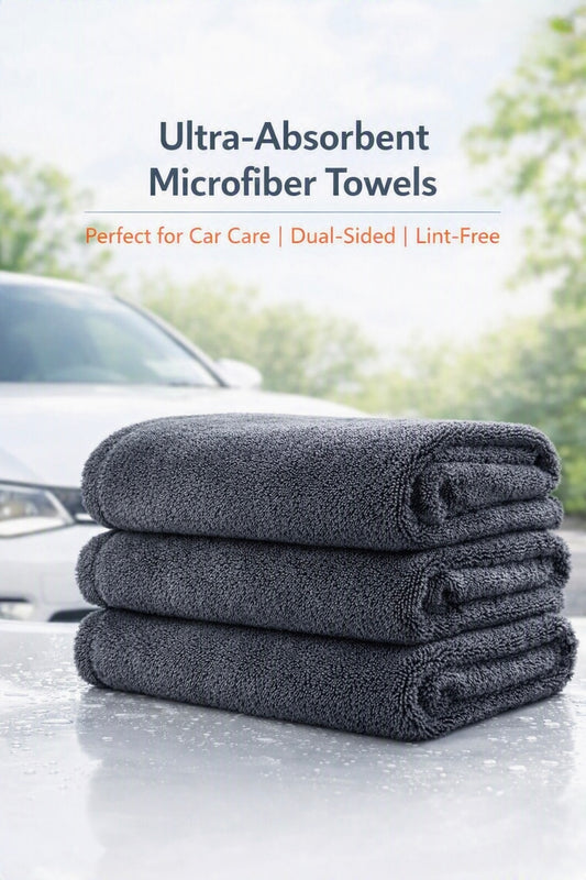Double‑Sided Microfiber Car Drying Towel — Ultra‑Absorbent, Streak‑Free, Premium Auto Care Cloth